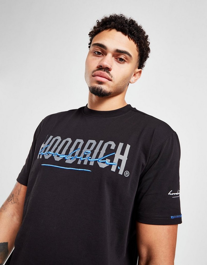 Koszulka, t-shirt męski HOODRICH T-SHIRT BLEND TEE BLK HR - 0123 - 0513 Czarny