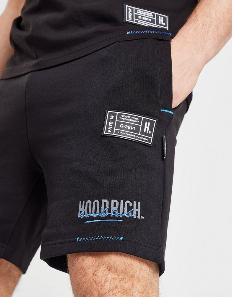 Férfi rövidnadrág HOODRICH RÖVIDNADRÁG BLEND SHORT BLK HR - 0123 - 0561 Fekete