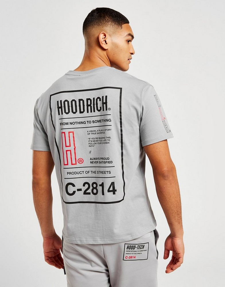 Koszulka, t-shirt męski HOODRICH T-SHIRT AKIRA TEE GREY HR - 0123 - 0670 Szary