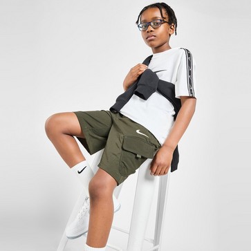 Krótkie spodenki, szorty dziecięce NIKE SZORTY WVN CRGO SHRT KHKI SHORTS