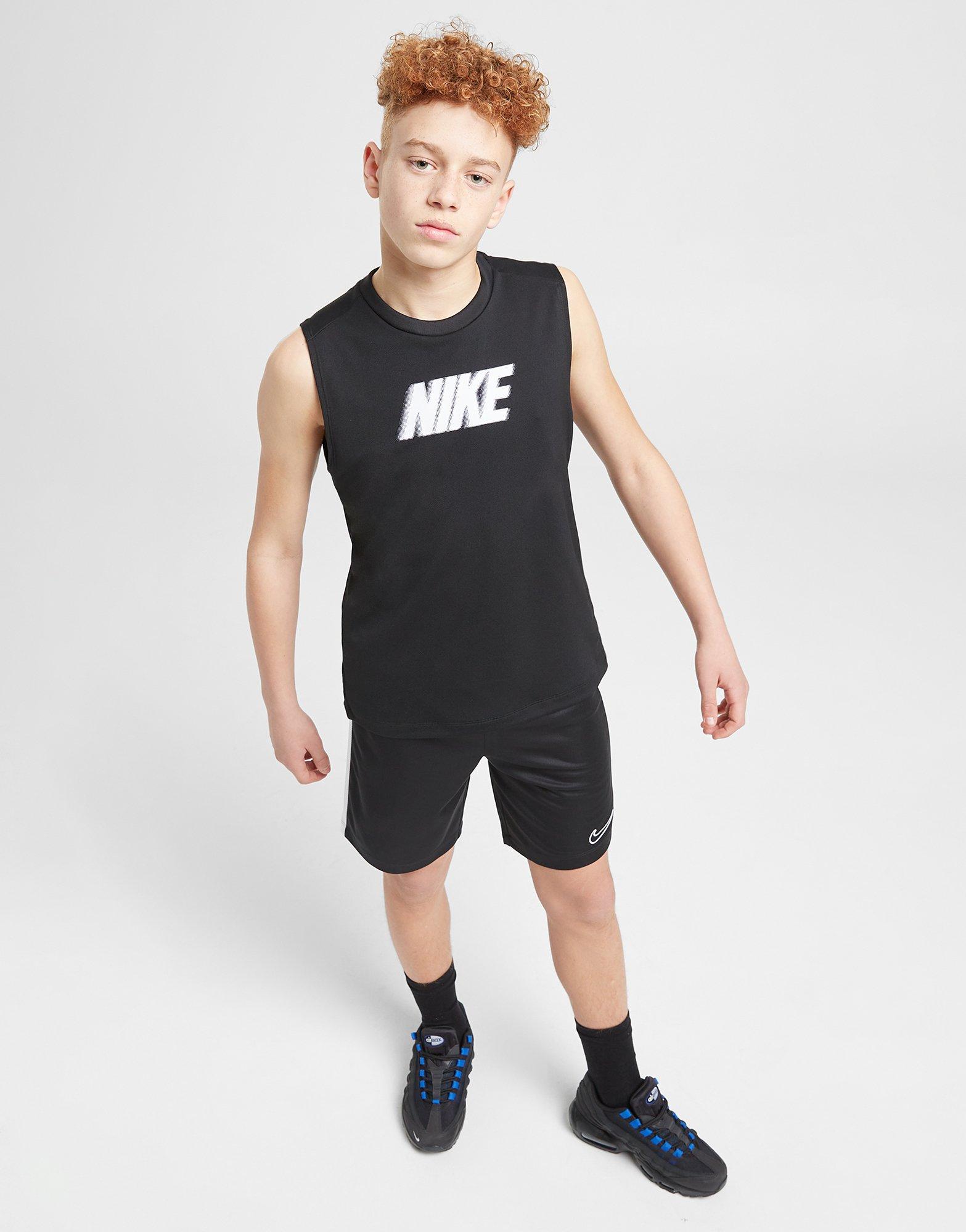 Детски топ NIKE ПОТНИК BASKETBALL HBR VEST BLK TEE FB1281-010 Черен