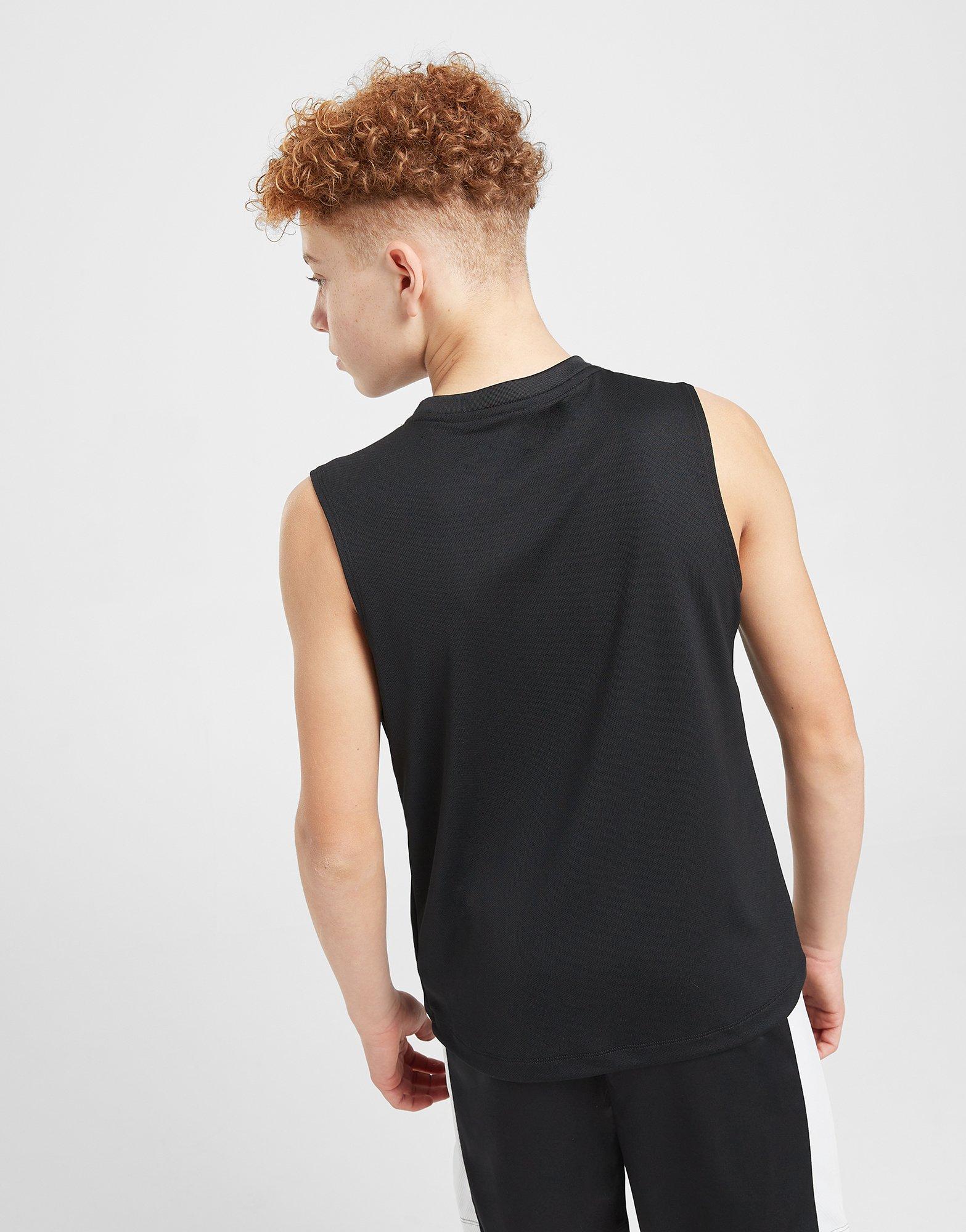 Детски топ NIKE ПОТНИК BASKETBALL HBR VEST BLK TEE FB1281-010 Черен