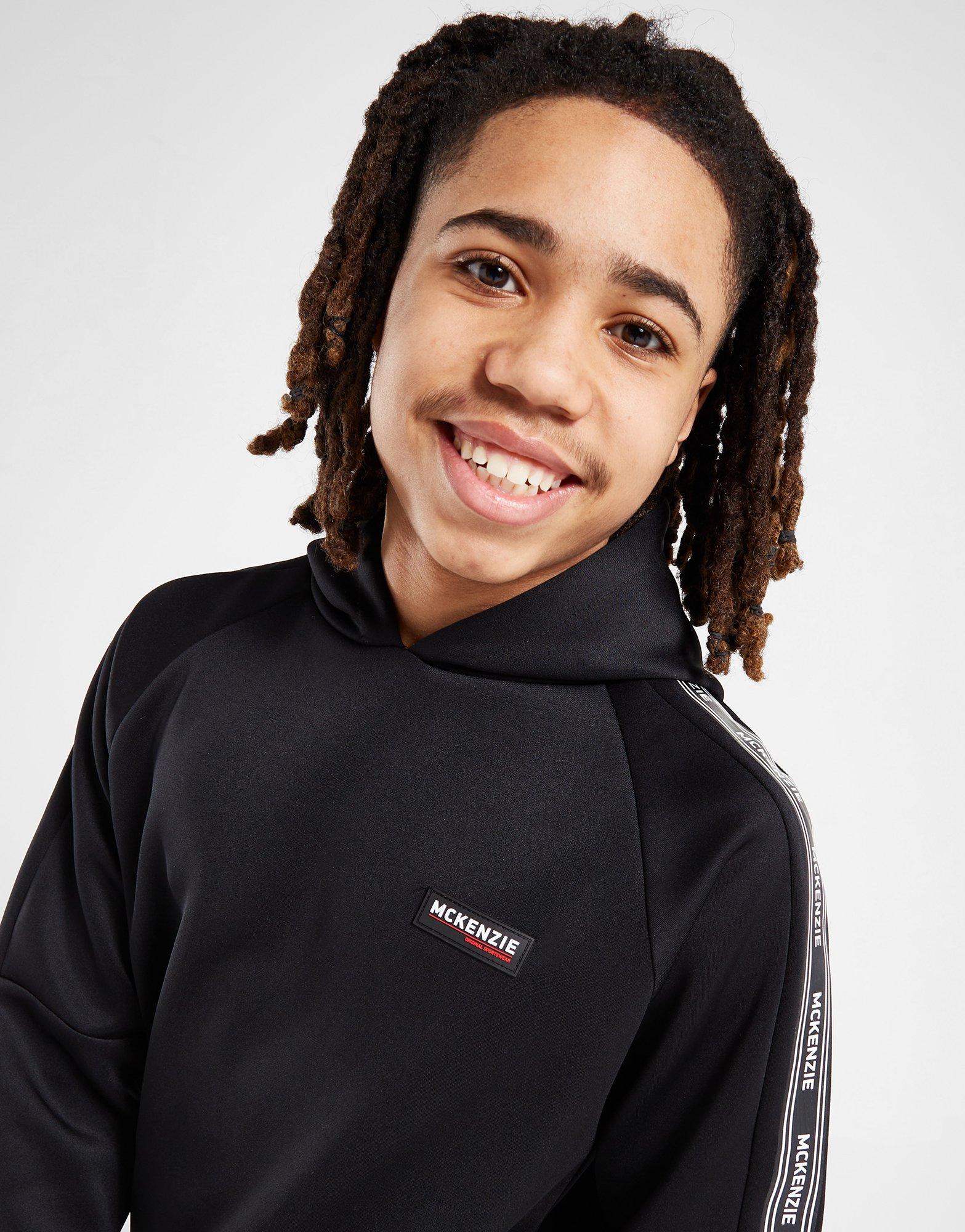 Detská mikina MCKENZIE MIKINA TAPE POLY OHEAD BLAC MCKTJ15797090 Černá