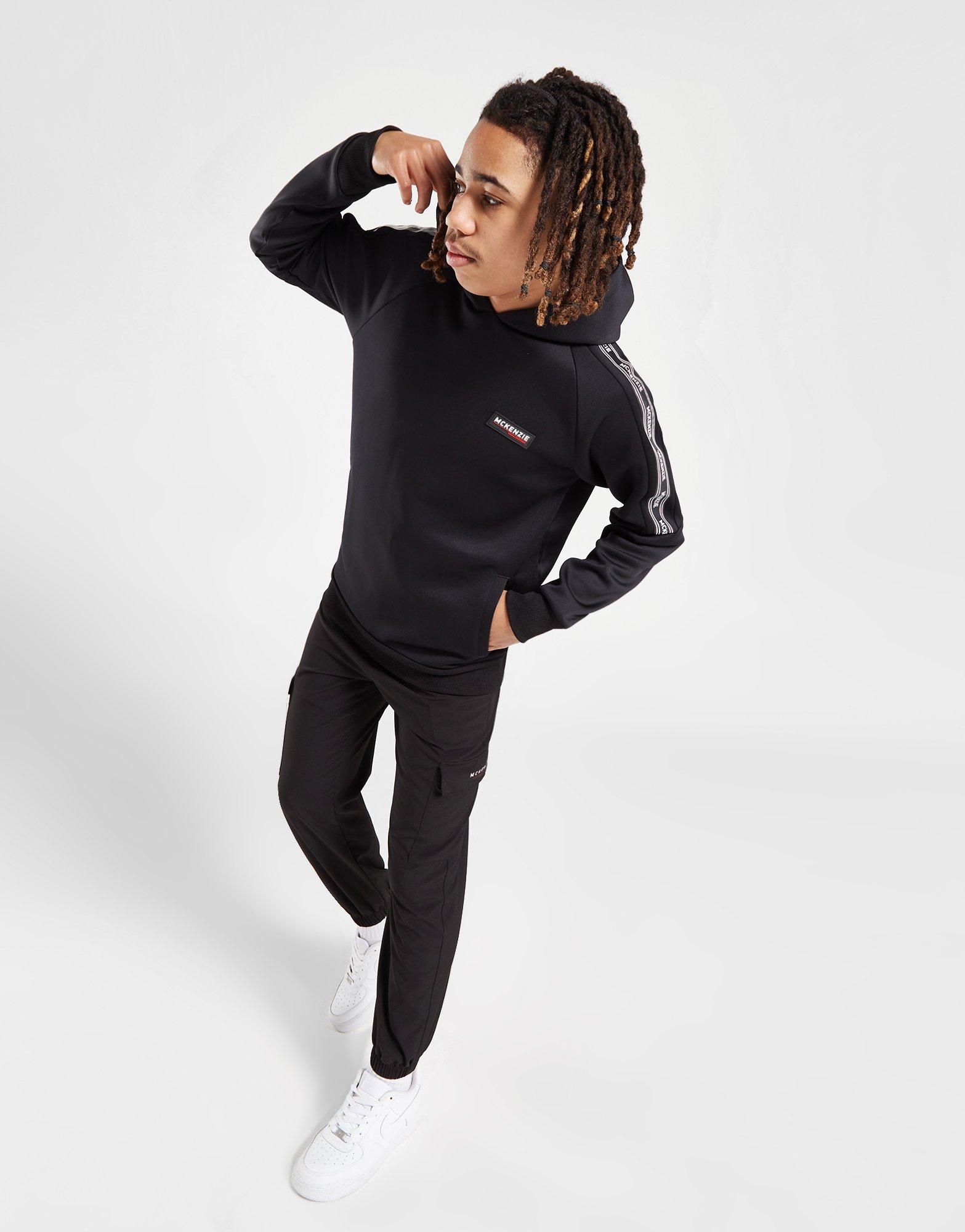 Detská mikina MCKENZIE MIKINA TAPE POLY OHEAD BLAC MCKTJ15797090 Černá