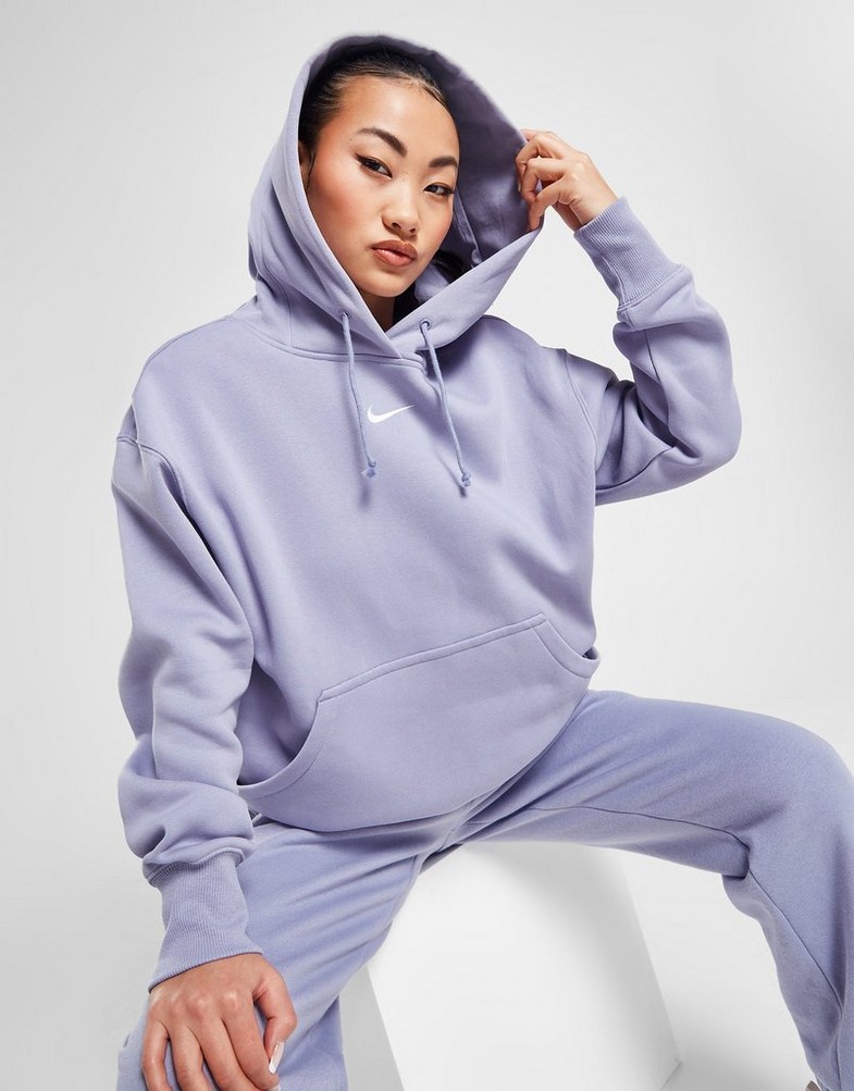Bluza damska NIKE BLUZA Z KAPTUREM W NSW PHNX FLC OS PO SWEATSHIRT DQ5860-519 Fioletowy