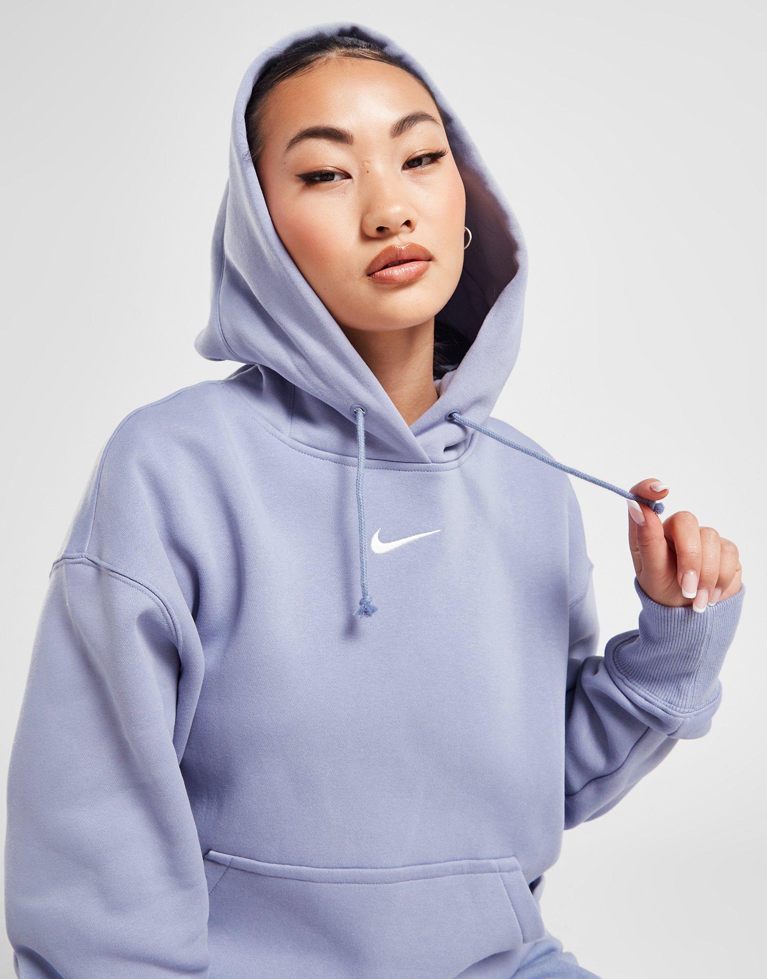 Bluza damska NIKE BLUZA Z KAPTUREM W NSW PHNX FLC OS PO SWEATSHIRT DQ5860-519 Fioletowy