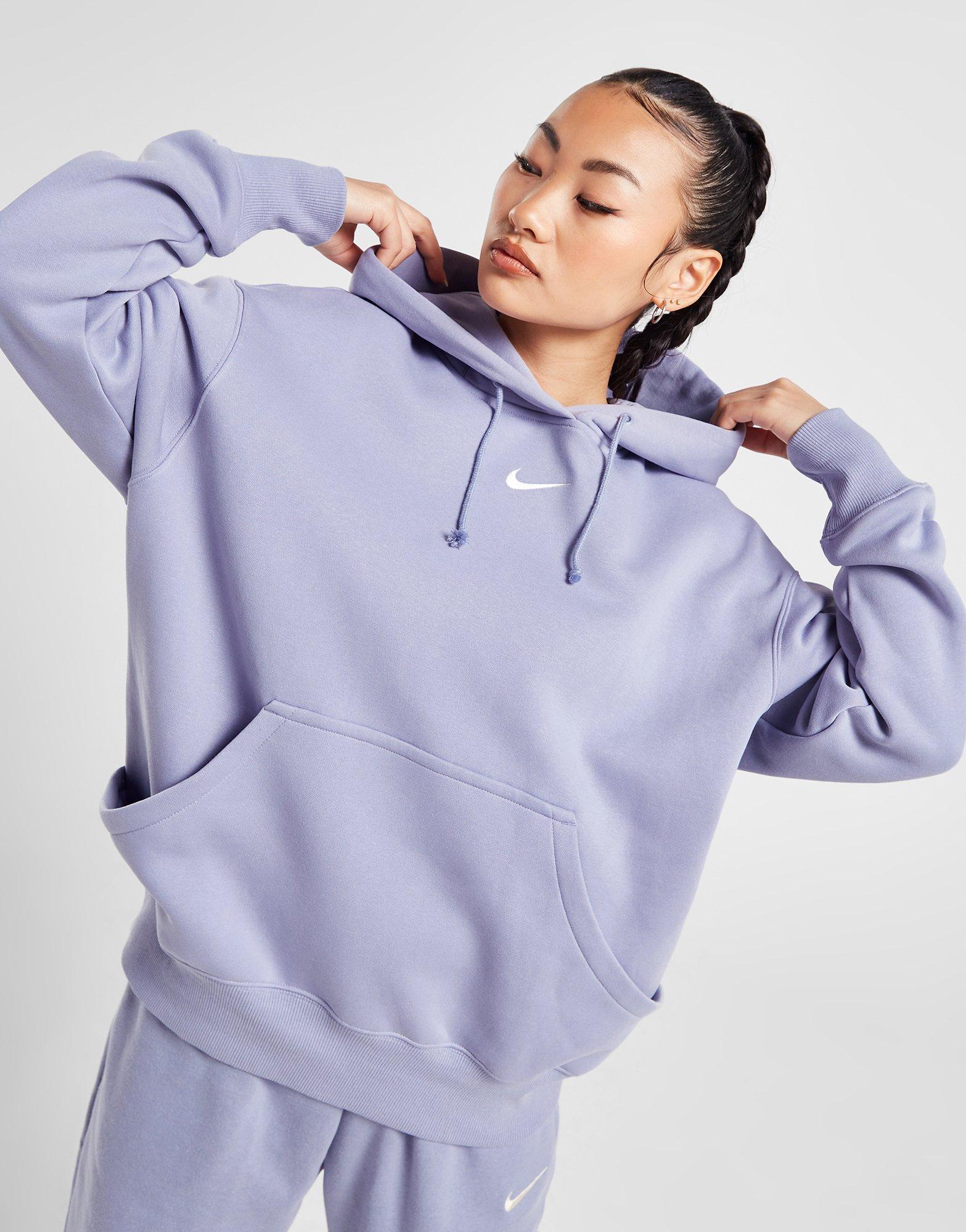Bluza damska NIKE BLUZA Z KAPTUREM W NSW PHNX FLC OS PO SWEATSHIRT DQ5860-519 Fioletowy