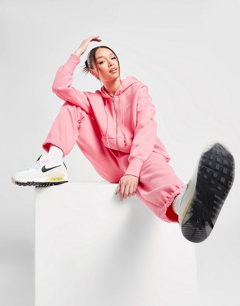 Bluză pentru femei NIKE BLUZĂ CU GLUGĂ W NSW PHNX FLC SWEATSHIRT DQ5758-611 Roz