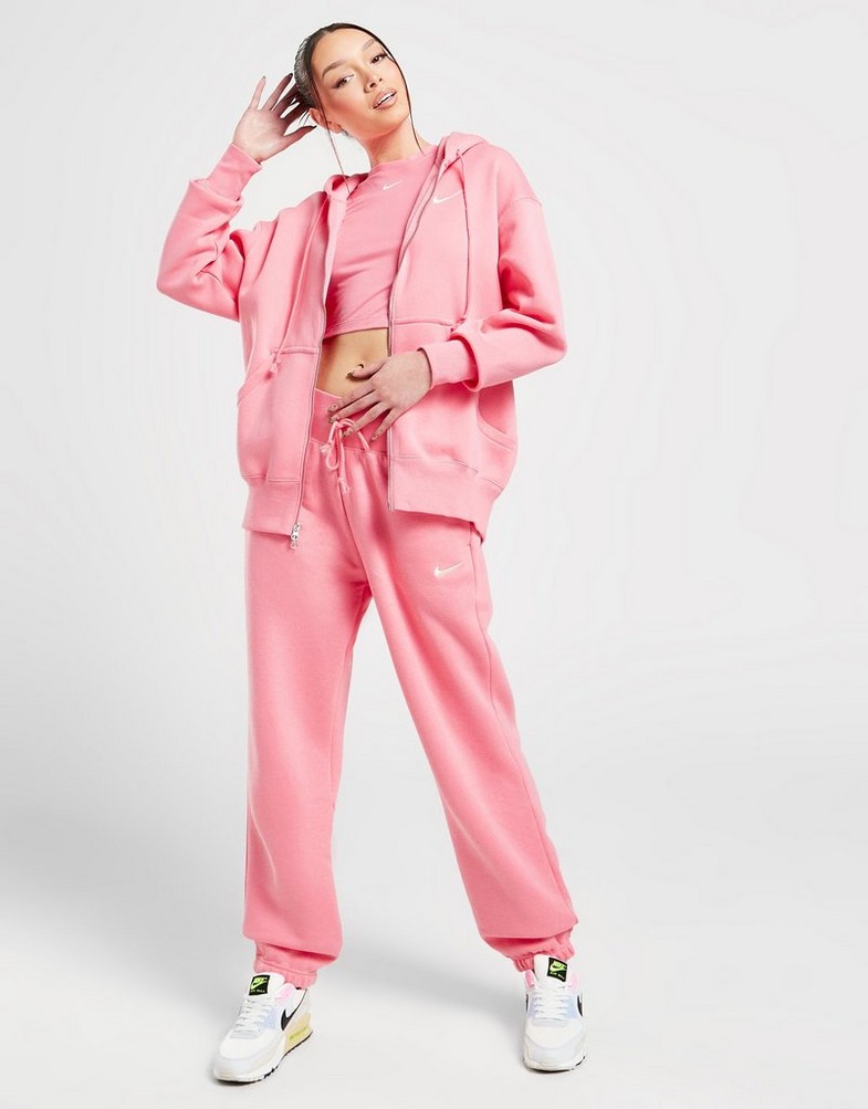 Bluză pentru femei NIKE BLUZĂ CU GLUGĂ W NSW PHNX FLC SWEATSHIRT DQ5758-611 Roz