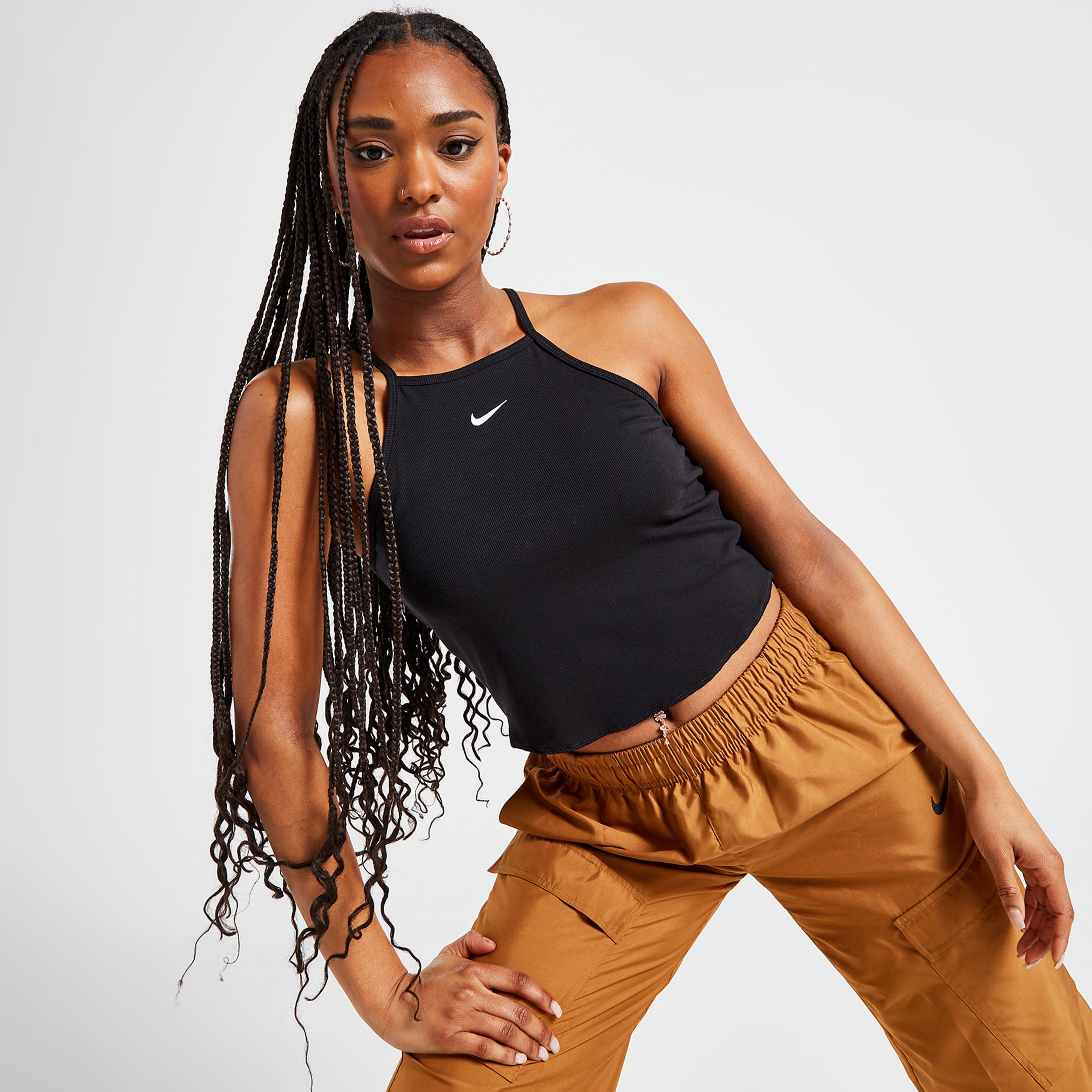 Moteriški marškinėliai be rankovių NIKE MARŠKINĖLIAI W NSW ESSNTL RIB CAMI MARŠKINĖLI