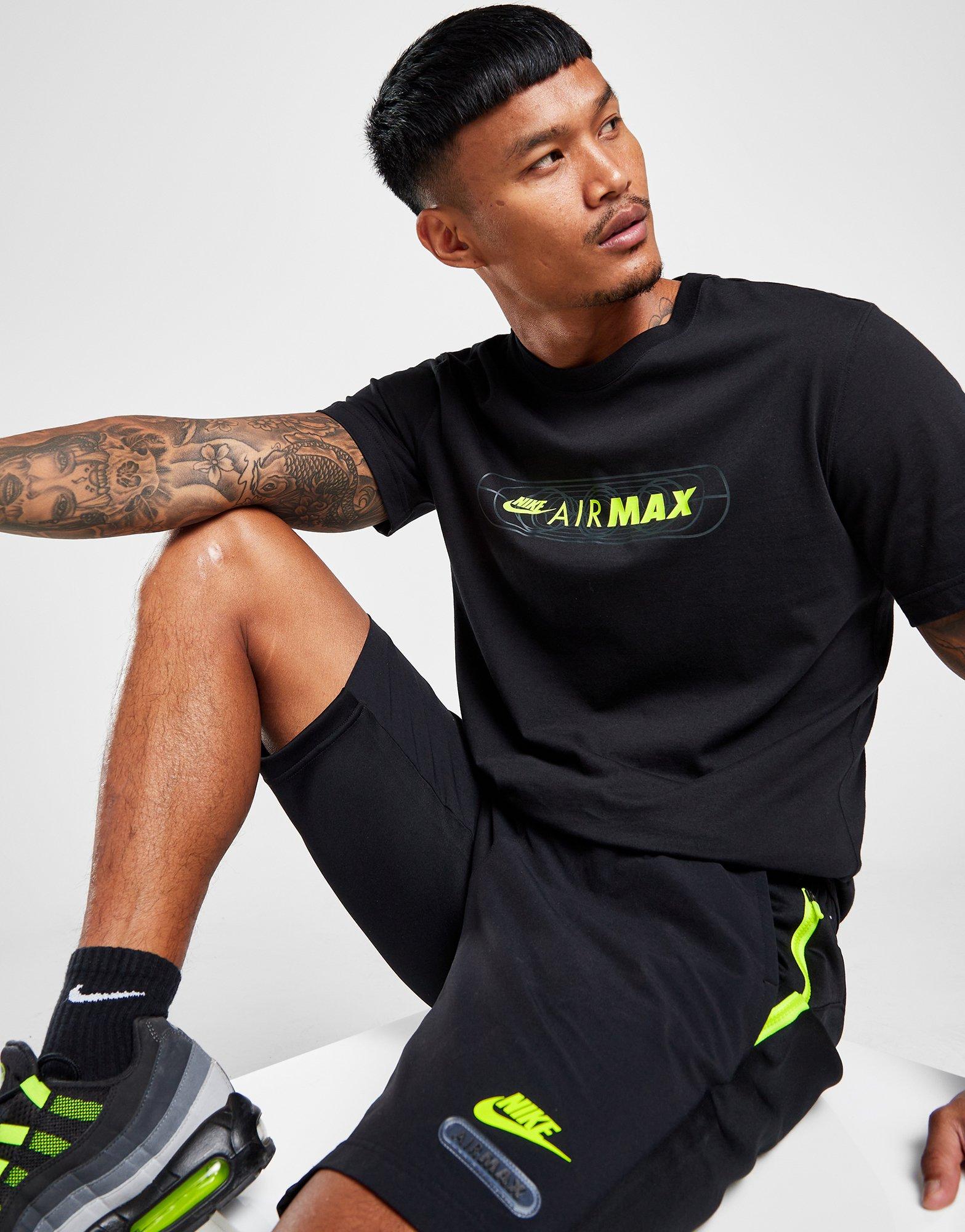 Vyriški marškiniai NIKE MARŠKINĖLIAI M NSW AIR MAX SS TEE TEE FB1439-010 Juoda