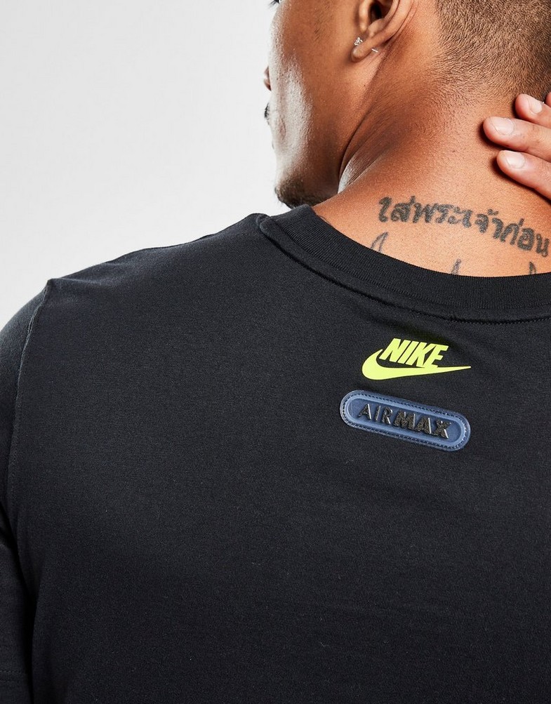 Koszulka, t-shirt męski NIKE T-SHIRT M NSW AIR MAX SS TEE TEE FB1439-010 Czarny