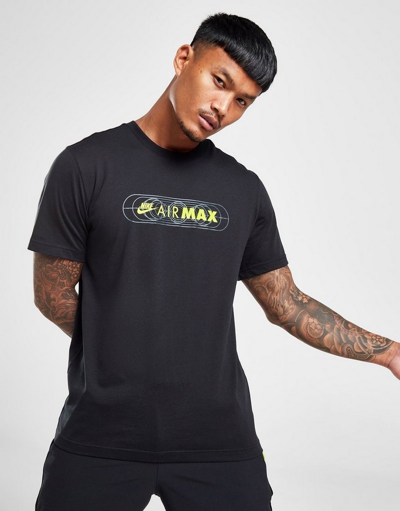Férfi póló NIKE PÓLÓ M NSW AIR MAX SS TEE TEE FB1439-010 Fekete