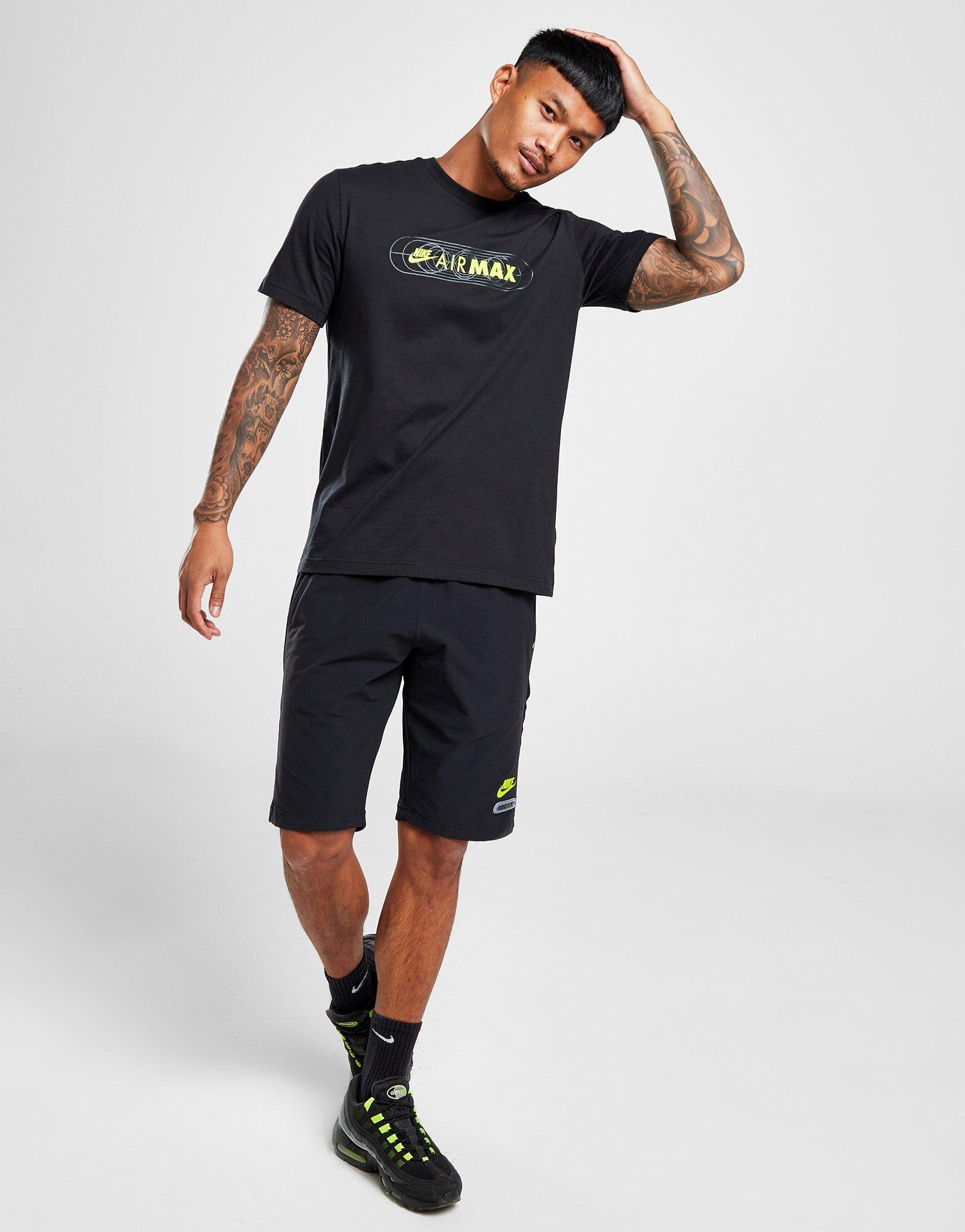 Vyriški marškiniai NIKE MARŠKINĖLIAI M NSW AIR MAX SS TEE TEE FB1439-010 Juoda