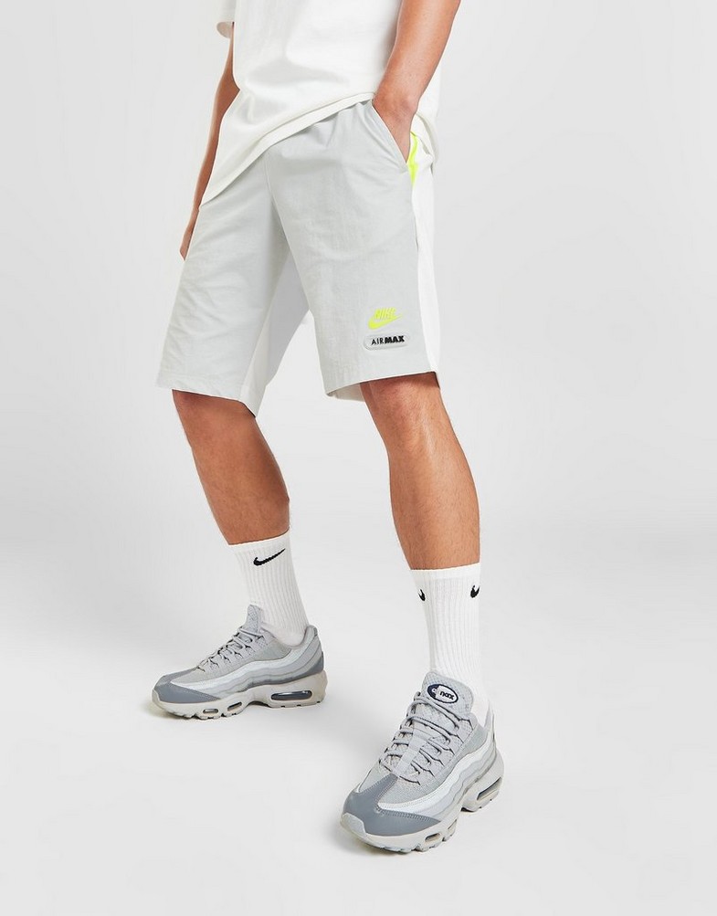 Krótkie spodenki, szorty męskie NIKE SZORTY M NSW AIR MAX PK SHORT SHORTS FB2477-100 Biały