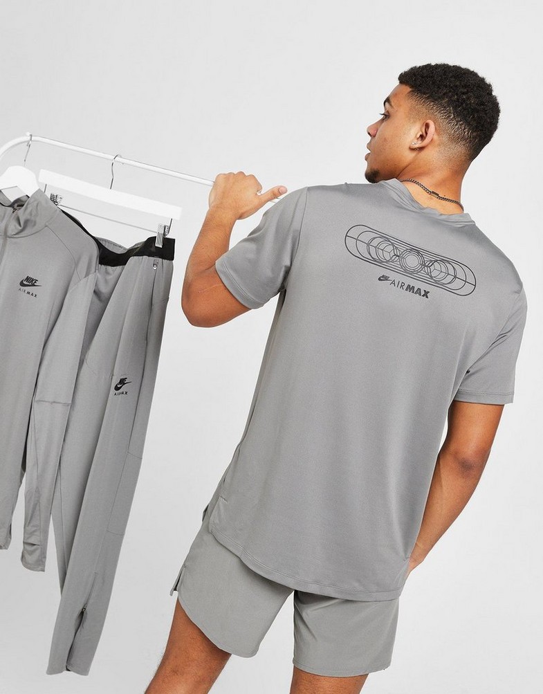 Koszulka, t-shirt męski NIKE T-SHIRT M NSW AIR MAX TC PK DF TEE TEE FB2481-029 Szary