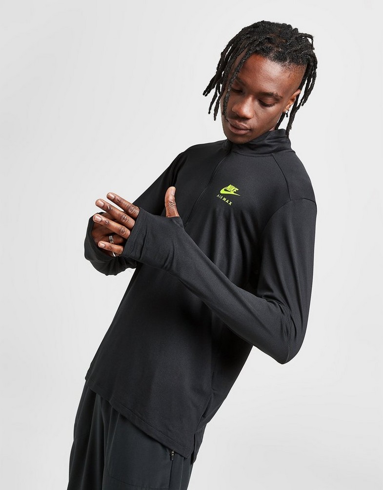 Bluza męska NIKE BLUZA ROZPINANA Z KAPTUREM MAX PERF H.ZIP BLK SWEATSHIR FB2486-010 Czarny