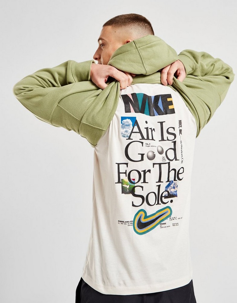 Koszulka, t-shirt męski NIKE T-SHIRT DNA AIR BK HT T WHT TEE FB9774-100 Biały