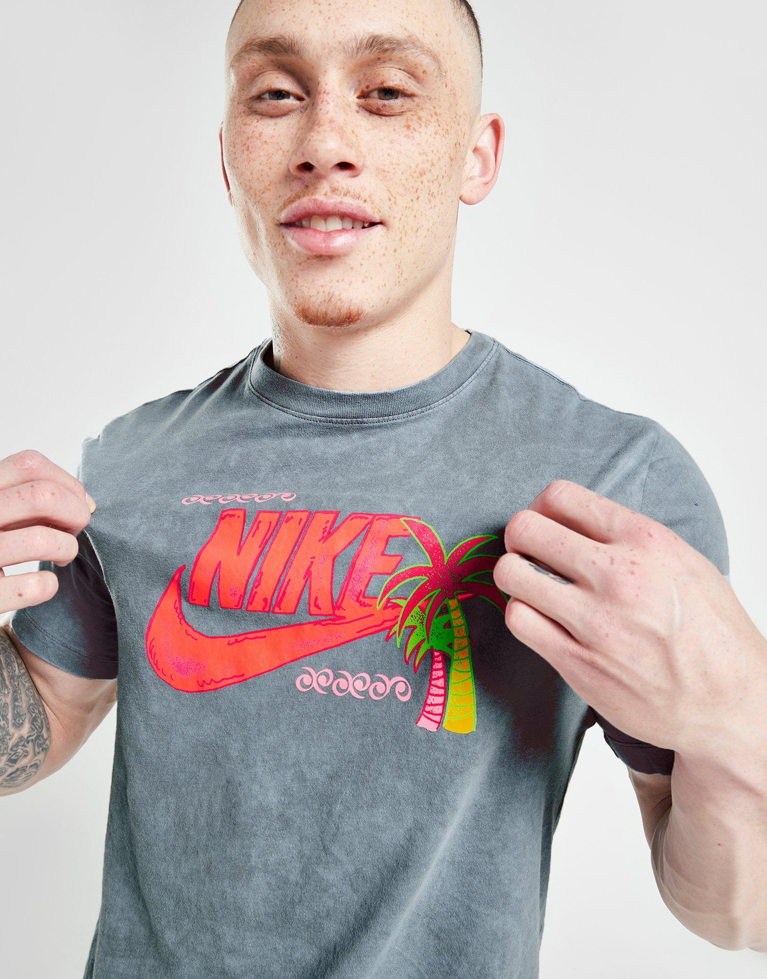 Vyriški marškiniai NIKE MARŠKINĖLIAI M NSW TEE BEACH PARTY HBR TEE FB9788-065 Pilka