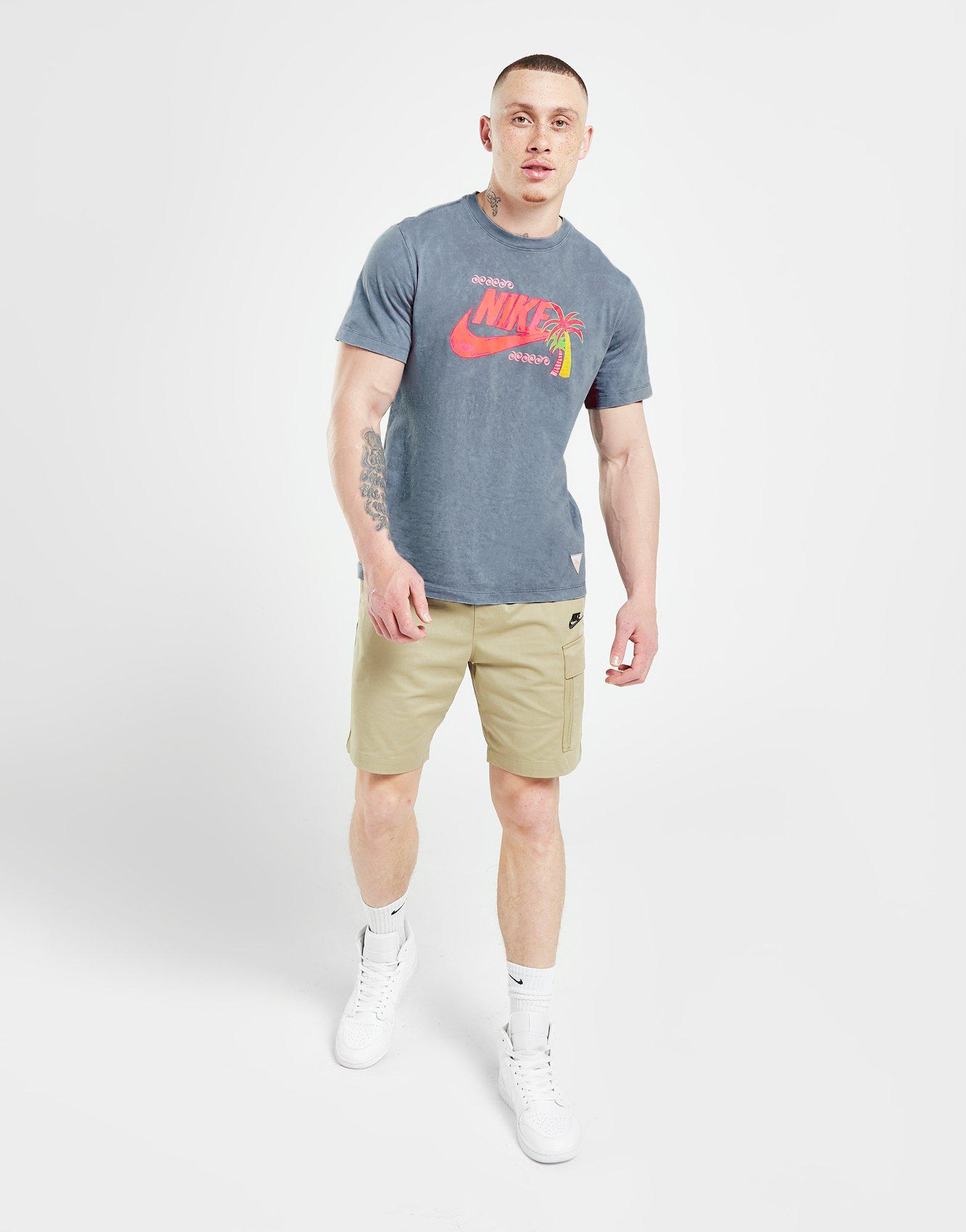 Vyriški marškiniai NIKE MARŠKINĖLIAI M NSW TEE BEACH PARTY HBR TEE FB9788-065 Pilka