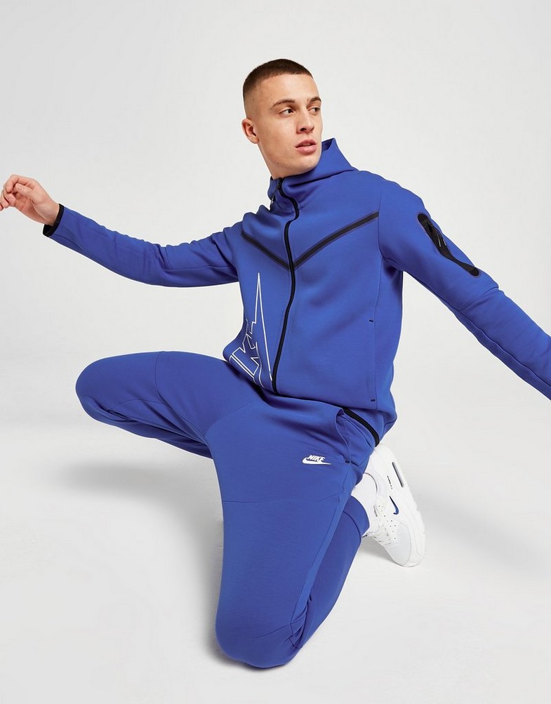 NIKE SPODNIE M NSW TCH FLC JGGR S PANTS DV0538-480 Niebieski