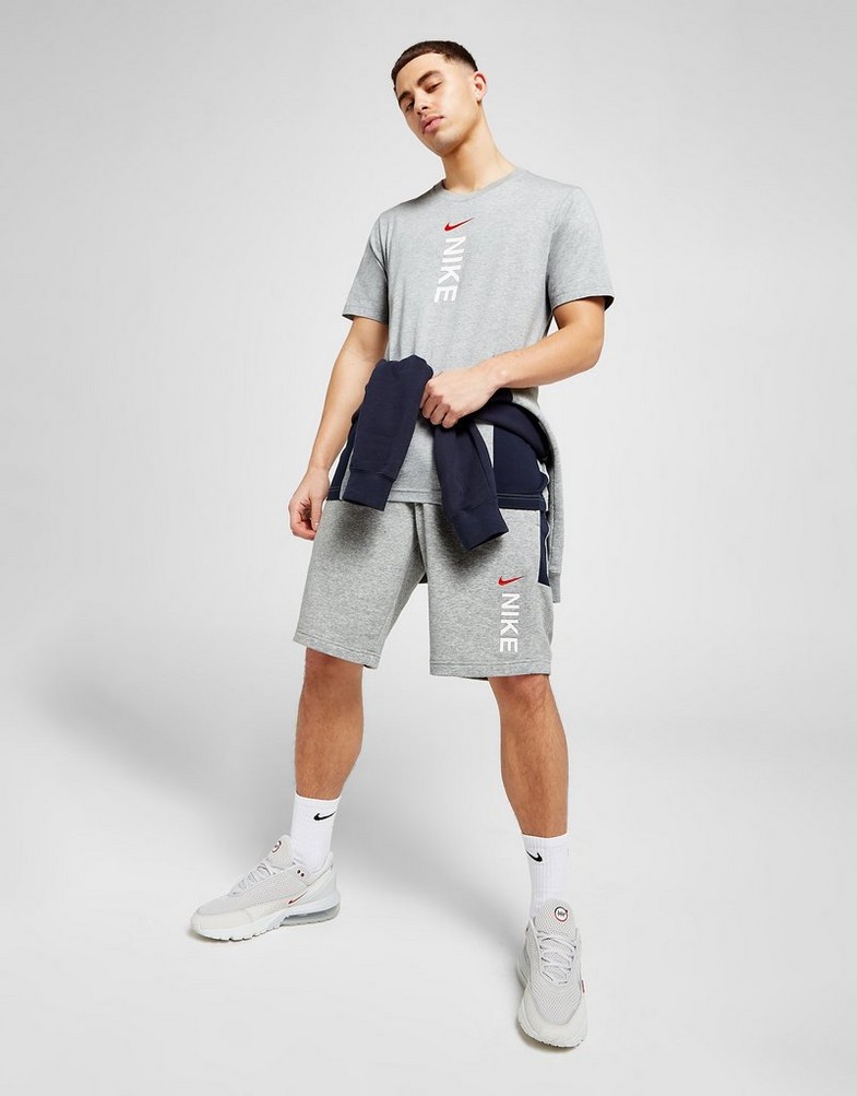 Koszulka, t-shirt męski NIKE T-SHIRT HYBRID TEE NAVY TEE FB1433-063 Szary