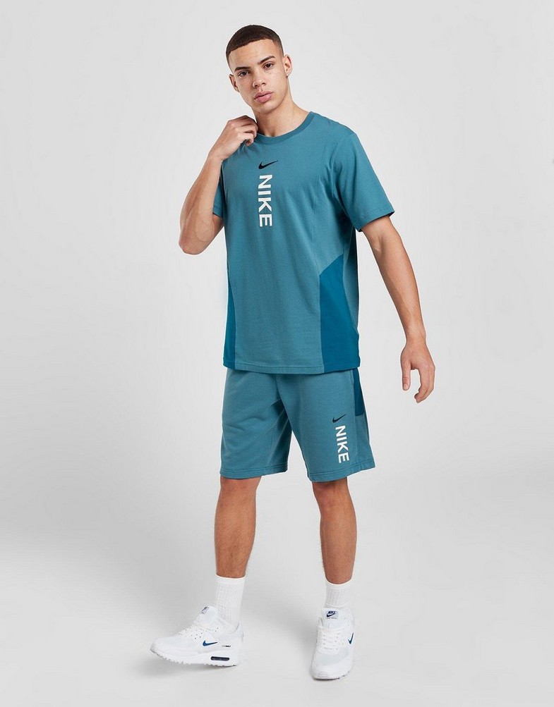 Koszulka, t-shirt męski NIKE T-SHIRT M NSW HYBRID SS TOP TEE FB1433-440 Niebieski