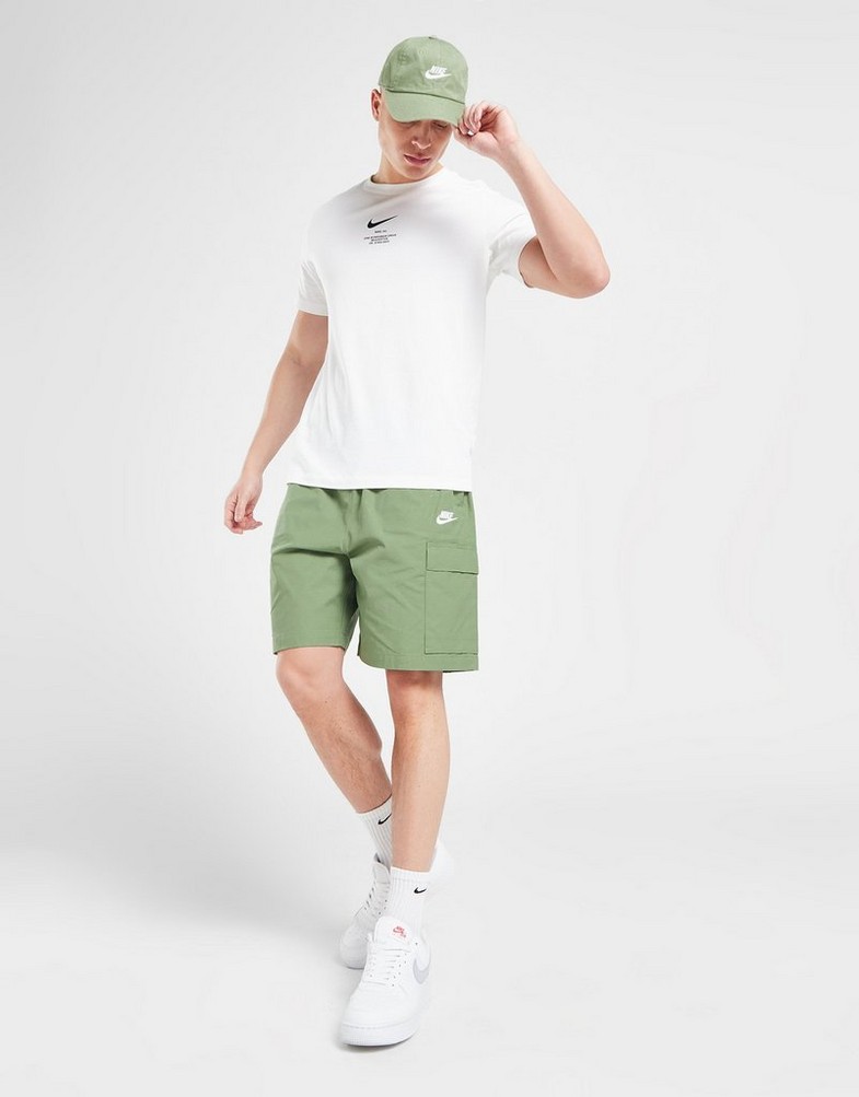 Krótkie spodenki, szorty męskie NIKE SZORTY M NK CLUB CARGO SHORT SHORTS FB1246-386 Khaki