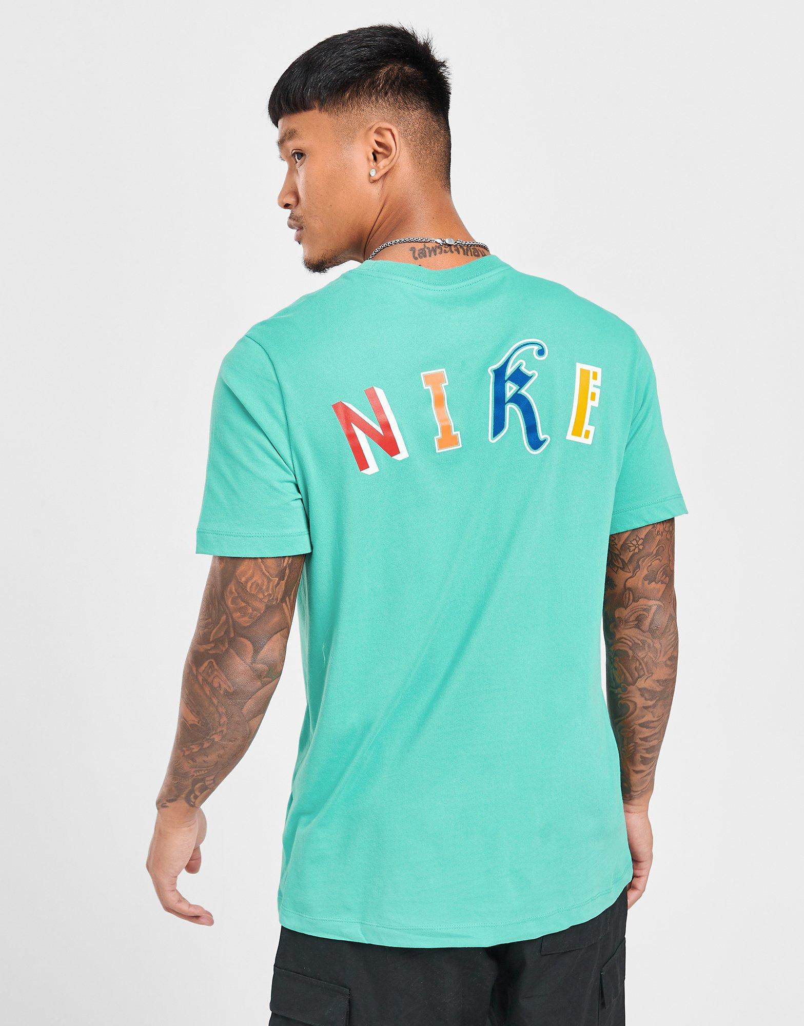 Vyriški marškiniai NIKE MARŠKINĖLIAI BBALL TEE TEAL TEE FD0046-392 Žalia