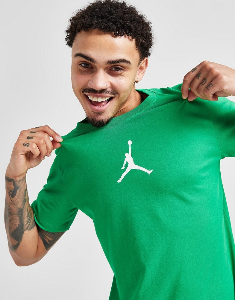 Koszulka, t-shirt męski JORDAN T-SHIRT JDAN SML LOGO TEE GREEN TEE CW5190-310 Zielony