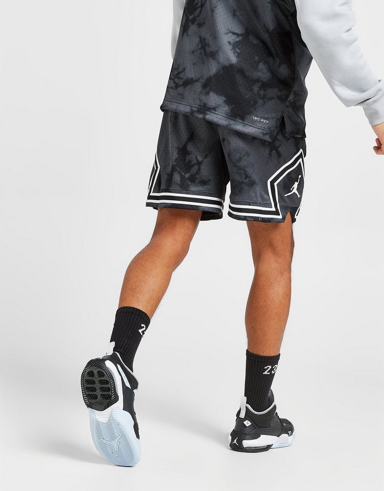 Krótkie spodenki, szorty męskie JORDAN SZORTY JDAN DIA TIE DYE SHT BLACK SHORT DZ0561-022 Czarny