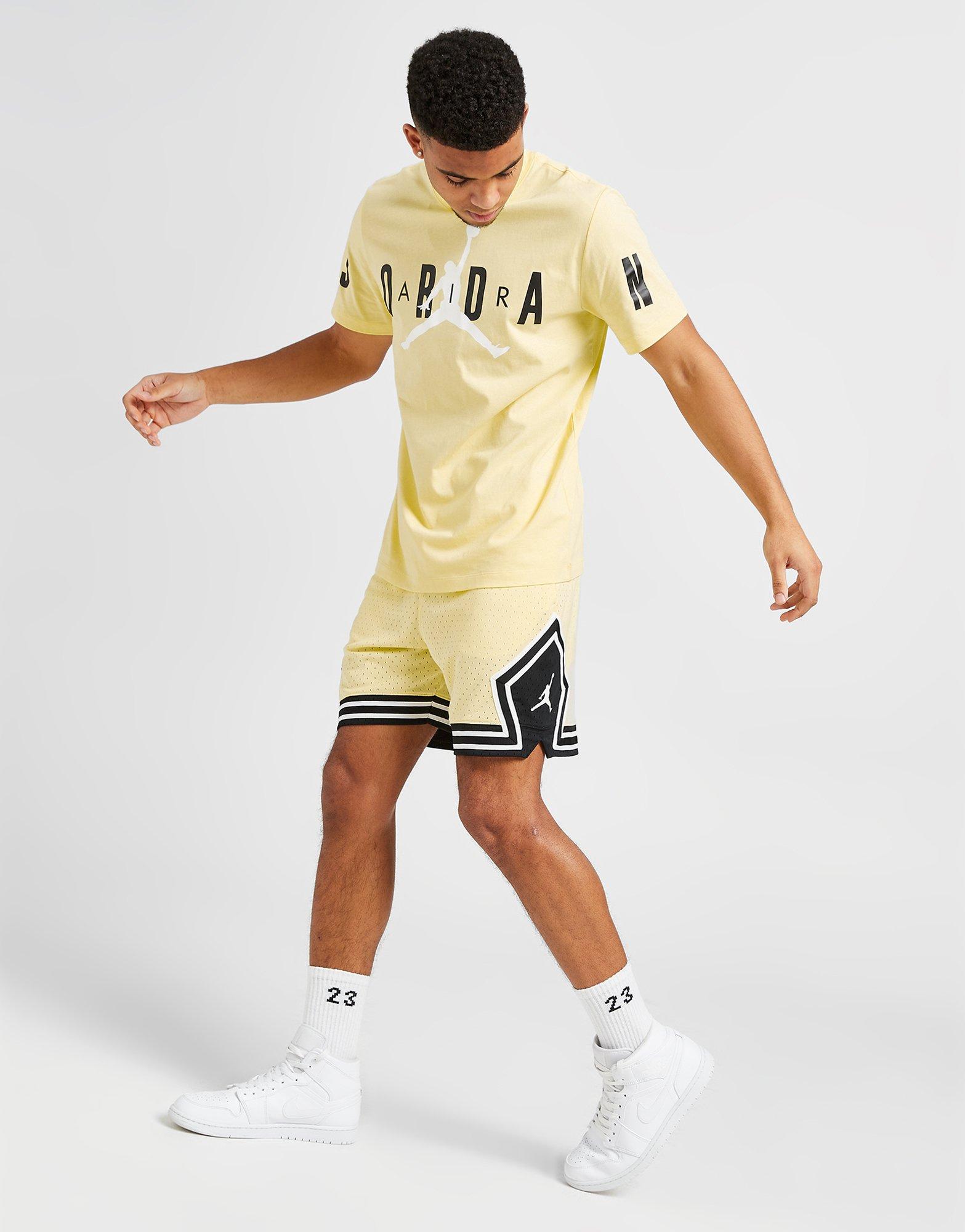 Pantaloni scurți pentru bărbați JORDAN PANTALONI SCURȚI JDAN DIA SHORT YELLOW SHORT DX1487-706 Galben