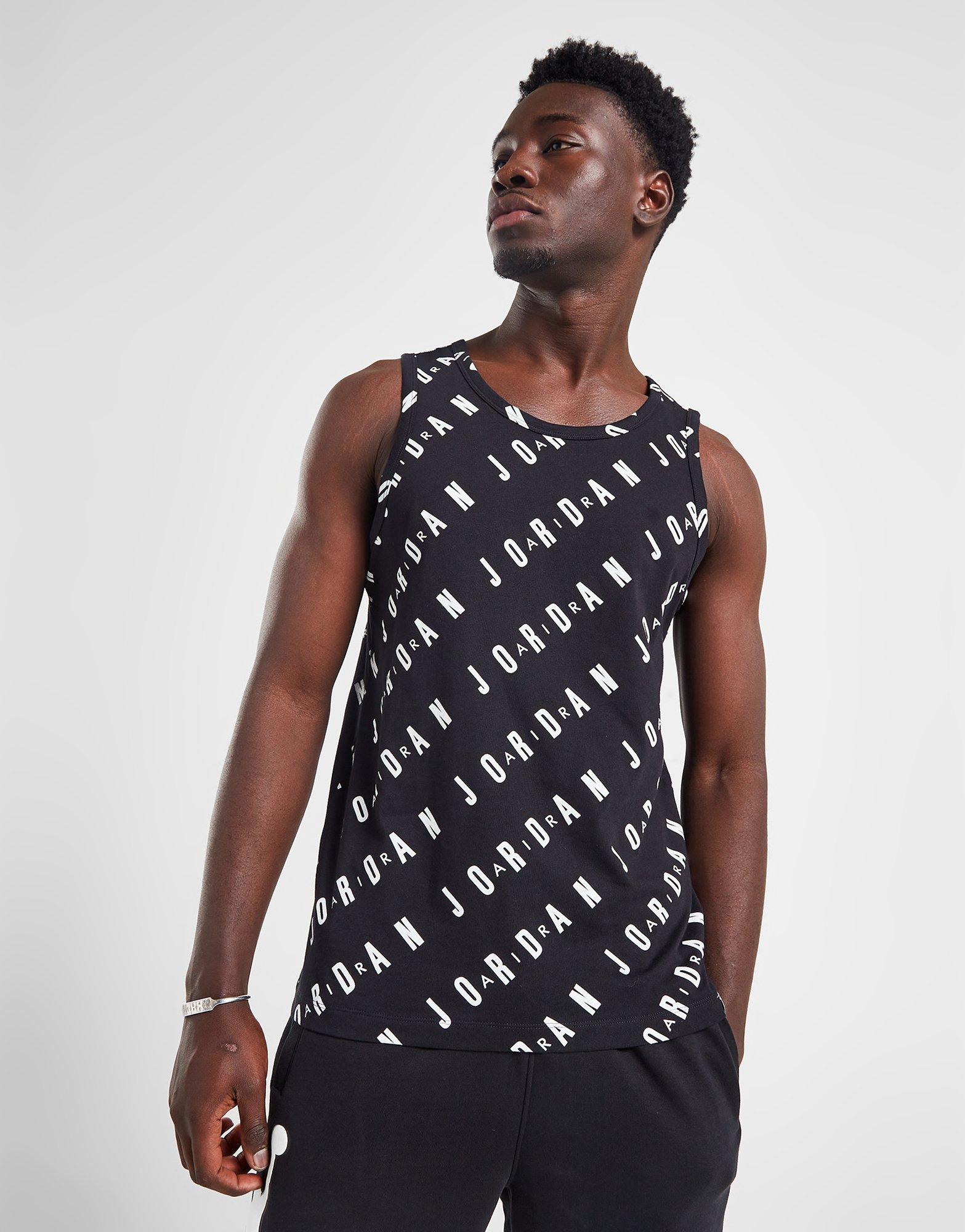 JORDAN ПОТНИК JDAN AOP VEST BLK TEE DX9607-010 Черен