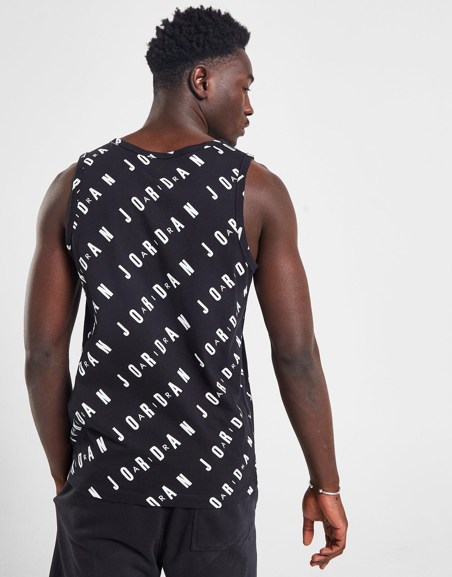 JORDAN ПОТНИК JDAN AOP VEST BLK TEE DX9607-010 Черен