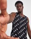JORDAN TANK JDAN AOP VEST BLK TEE