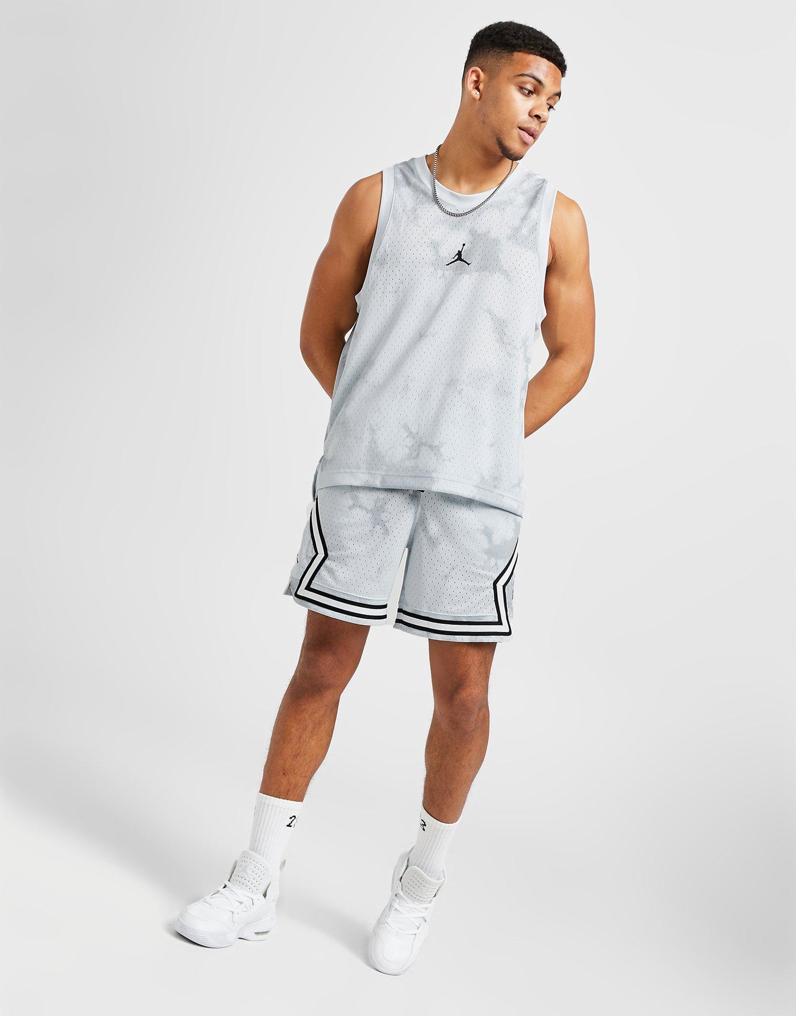 Мъжко фитнес облекло JORDAN ПОТНИК JDAN TIE DYE JERSEY WHITE TEE DZ0565-043 Сив