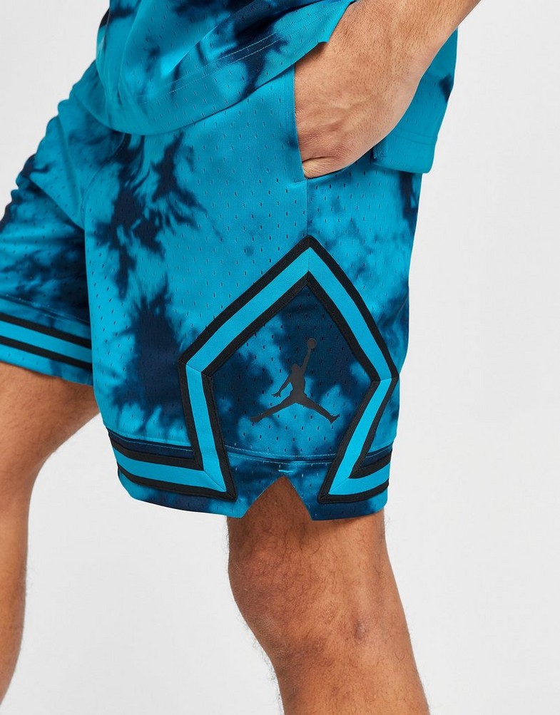 Krótkie spodenki, szorty męskie JORDAN SZORTY JDAN DIA TIE DYE SHT BLUE SHORT DZ0561-446 Niebieski