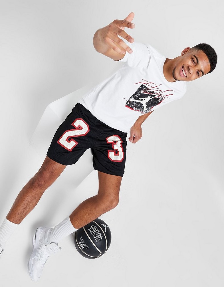Krótkie spodenki, szorty męskie JORDAN SZORTY JDAN 23 LOGO SHORT BLK SHORT DX9671-010 Czarny