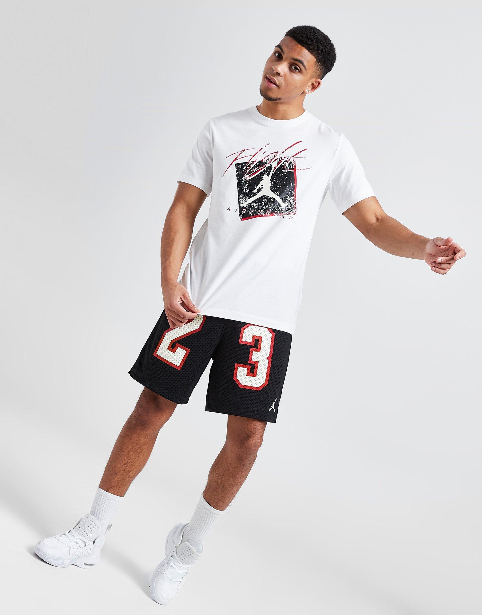 Vyriški marškiniai JORDAN MARŠKINĖLIAI M J BRAND GFX SS CREW TEE DX9593-100 Balta