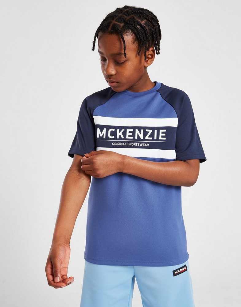 Koszulka, t-shirt dziecięcy MCKENZIE T-SHIRT CUT & SEW PLY MCK TEE BL MCKTJ15770101 Niebieski