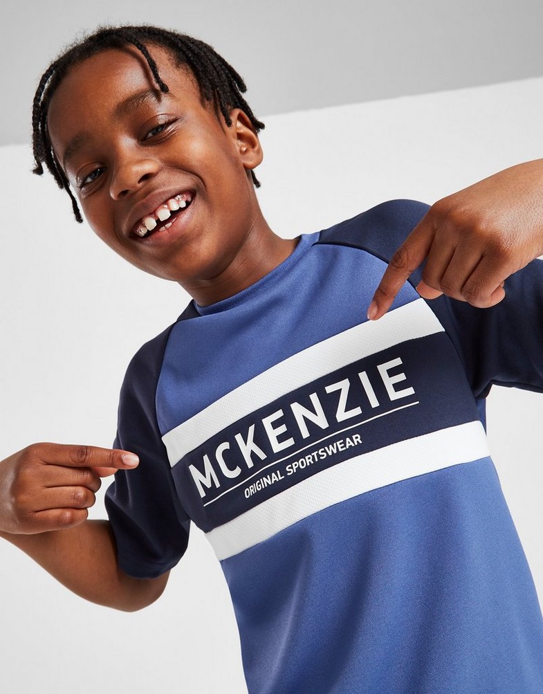 Koszulka, t-shirt dziecięcy MCKENZIE T-SHIRT CUT & SEW PLY MCK TEE BL MCKTJ15770101 Niebieski