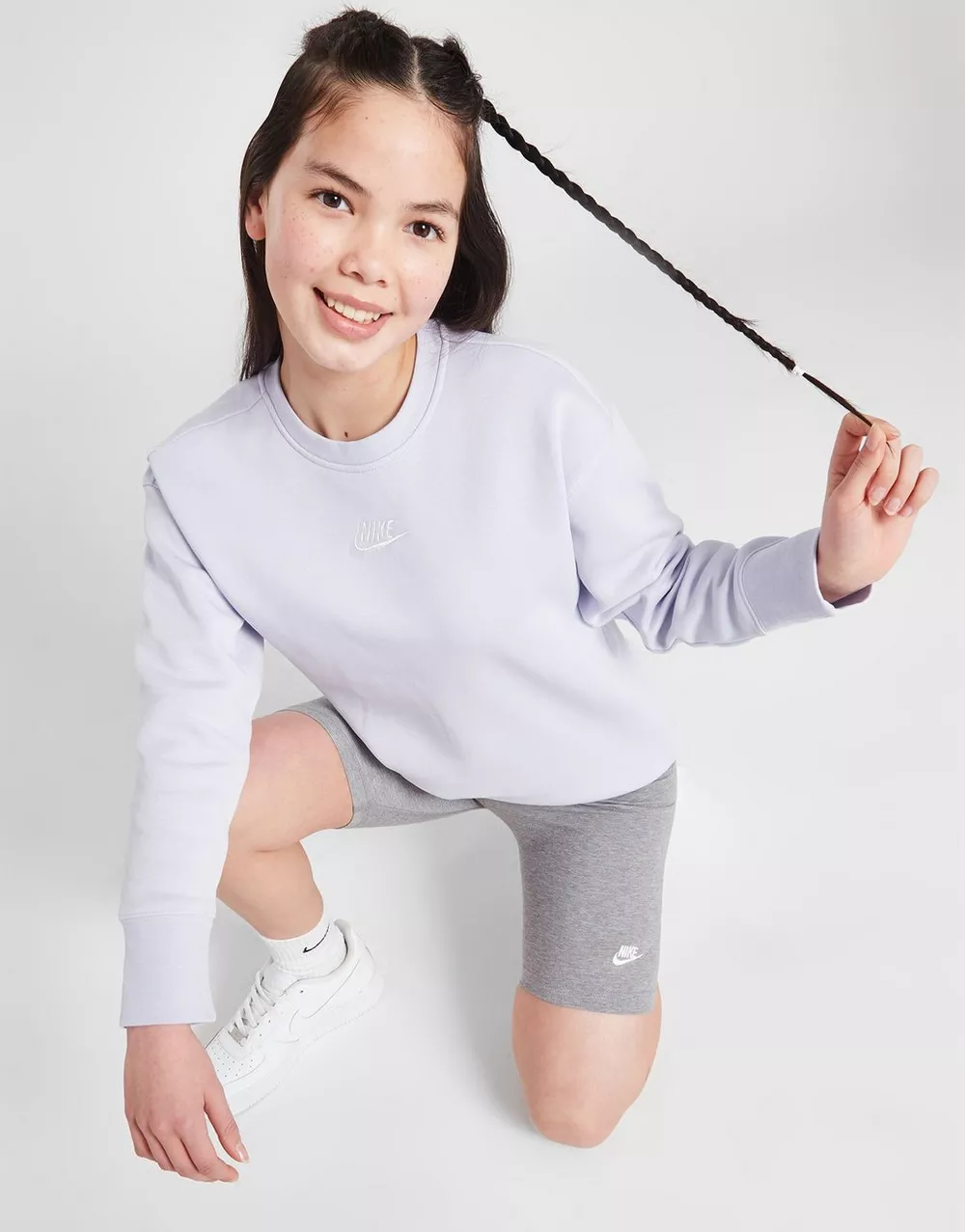 NIKE КОФТА G NSW CLUB FLC BF CREW LBR, фото 1 з 5