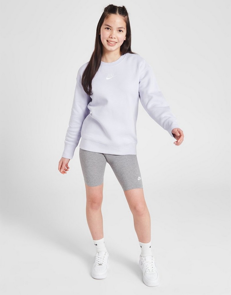 Bluza dziecięca NIKE BLUZA G NSW CLUB FLC BF CREW LBR