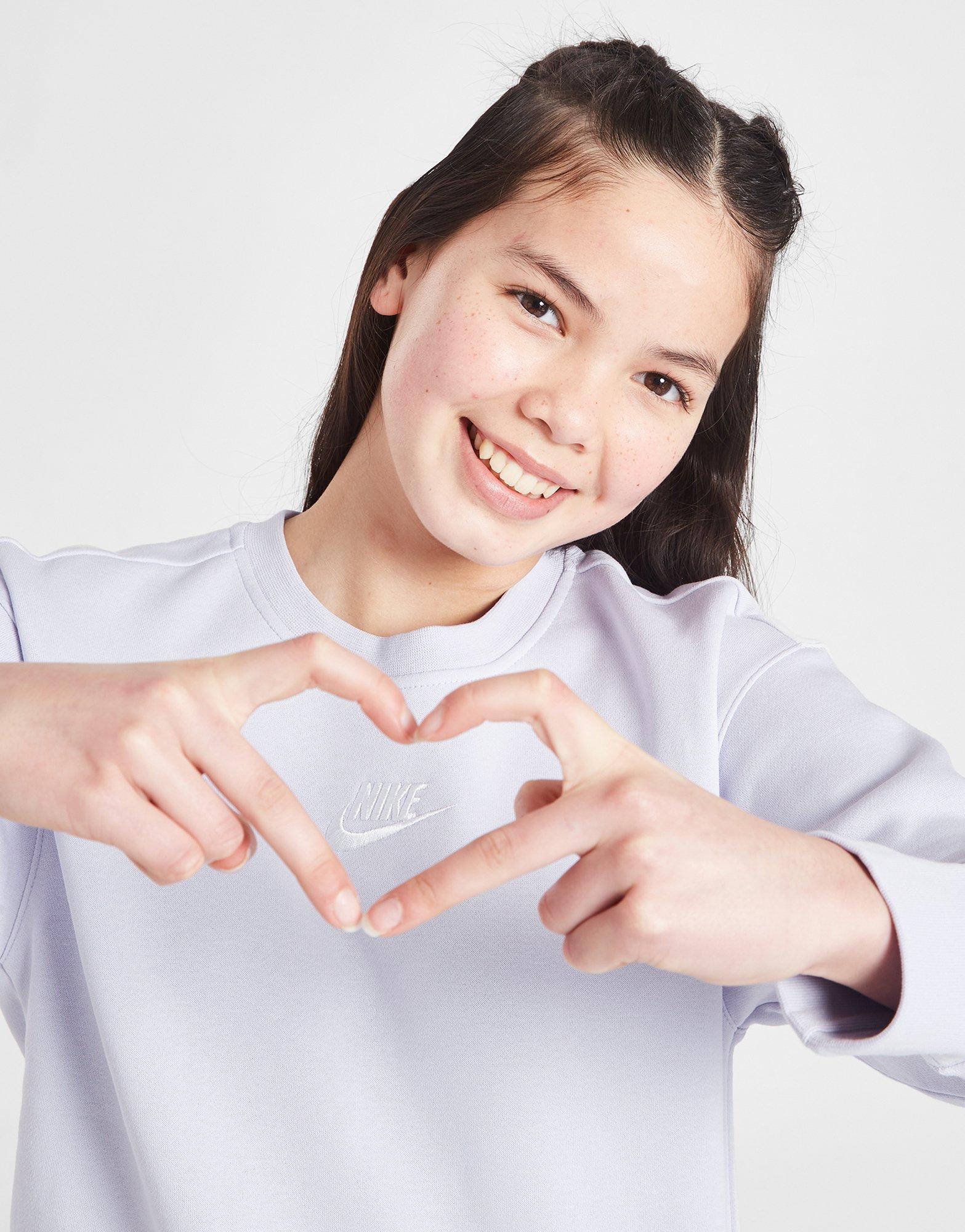 Детски суичър NIKE СУИТЧЪР G NSW CLUB FLC BF CREW LBR DD7473-536 Син