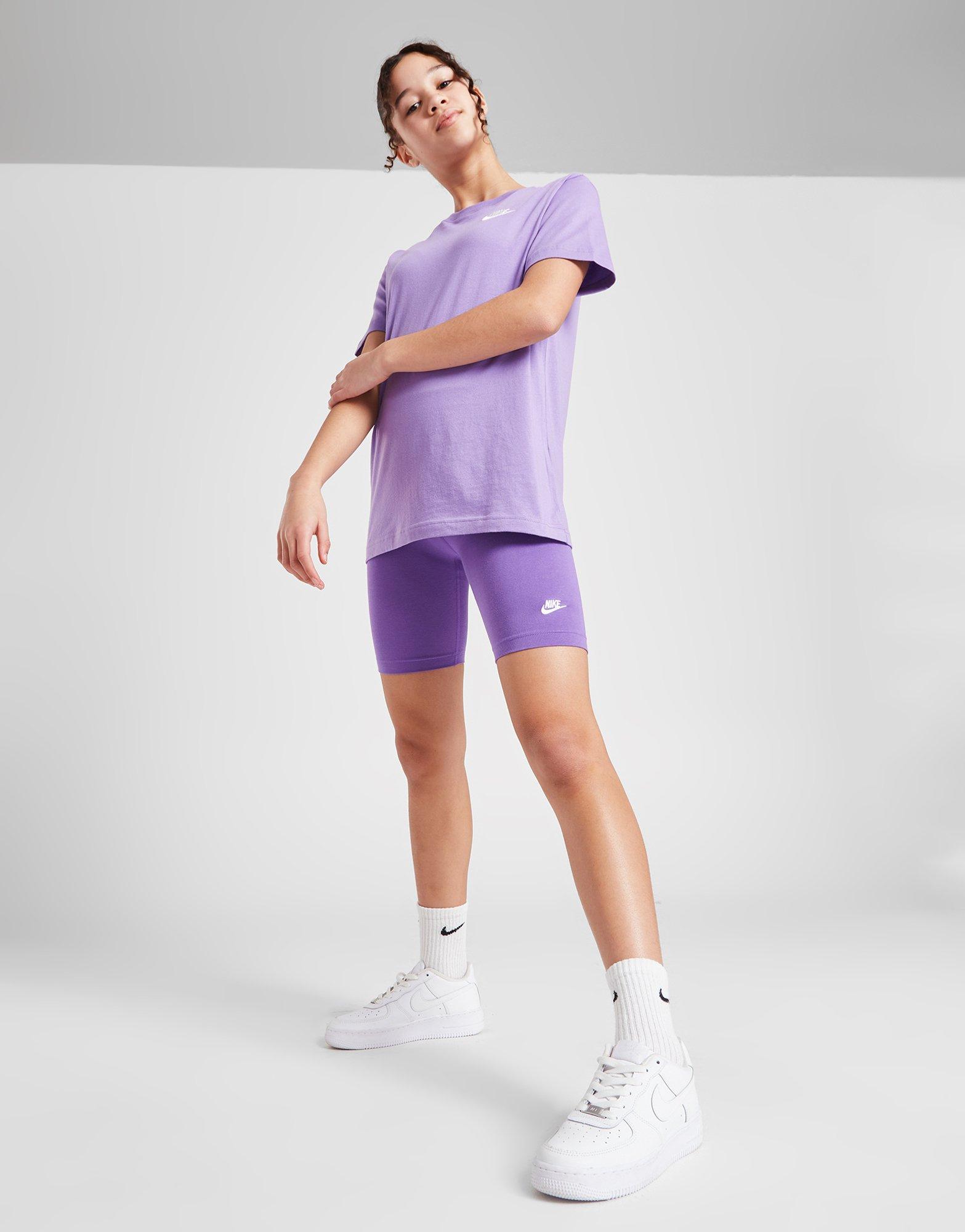 Детски шорти NIKE ШОРТИ (G)NSW 7IN BIKE SHORT ACT GRAPE SHORTS DX5066-542 Лилав