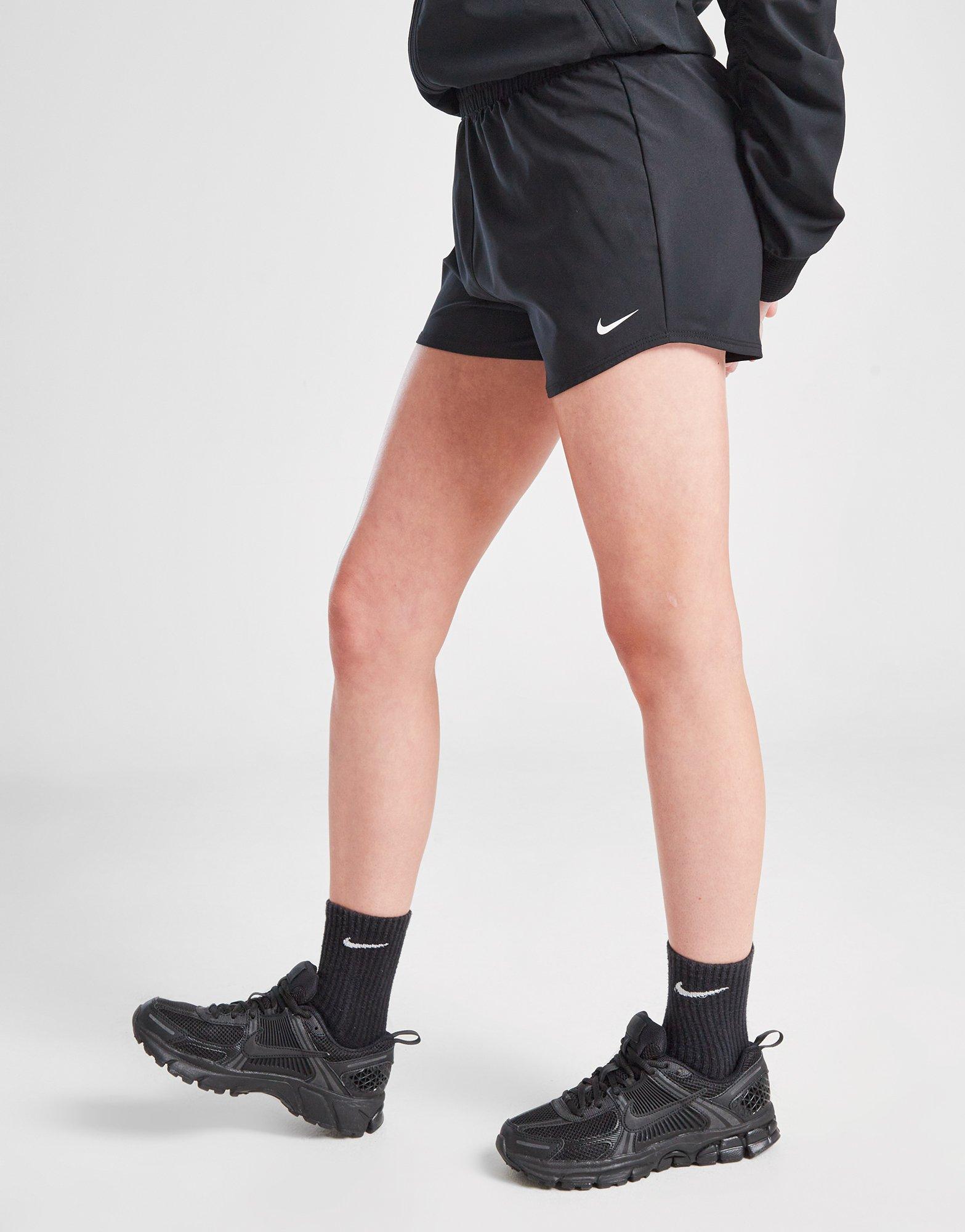Detské krátke nohavice NIKE ŠORTKY  G NK DF ONE WVN HR SHORT GIRL DX4967-010 Čierna