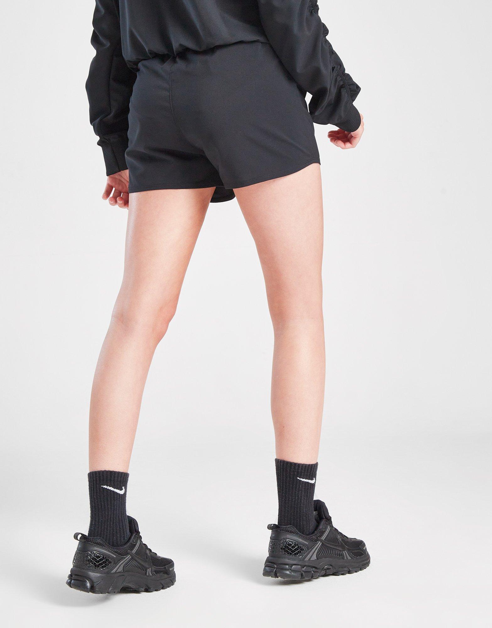 Detské krátke nohavice NIKE ŠORTKY  G NK DF ONE WVN HR SHORT GIRL DX4967-010 Čierna