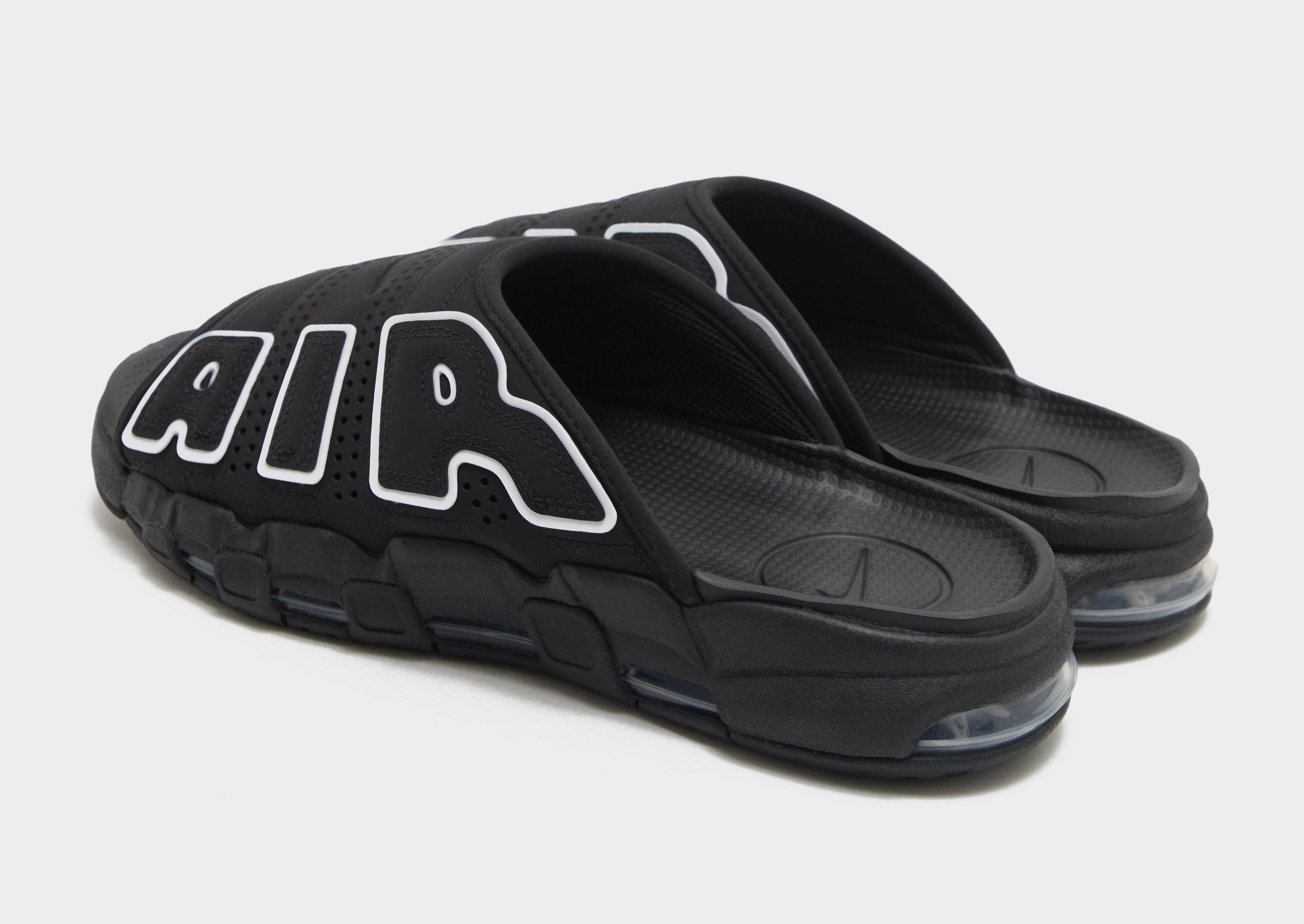 Șlapi pentru bărbați NIKE AIR MORE UPTEMPO DV2132-001 Negru