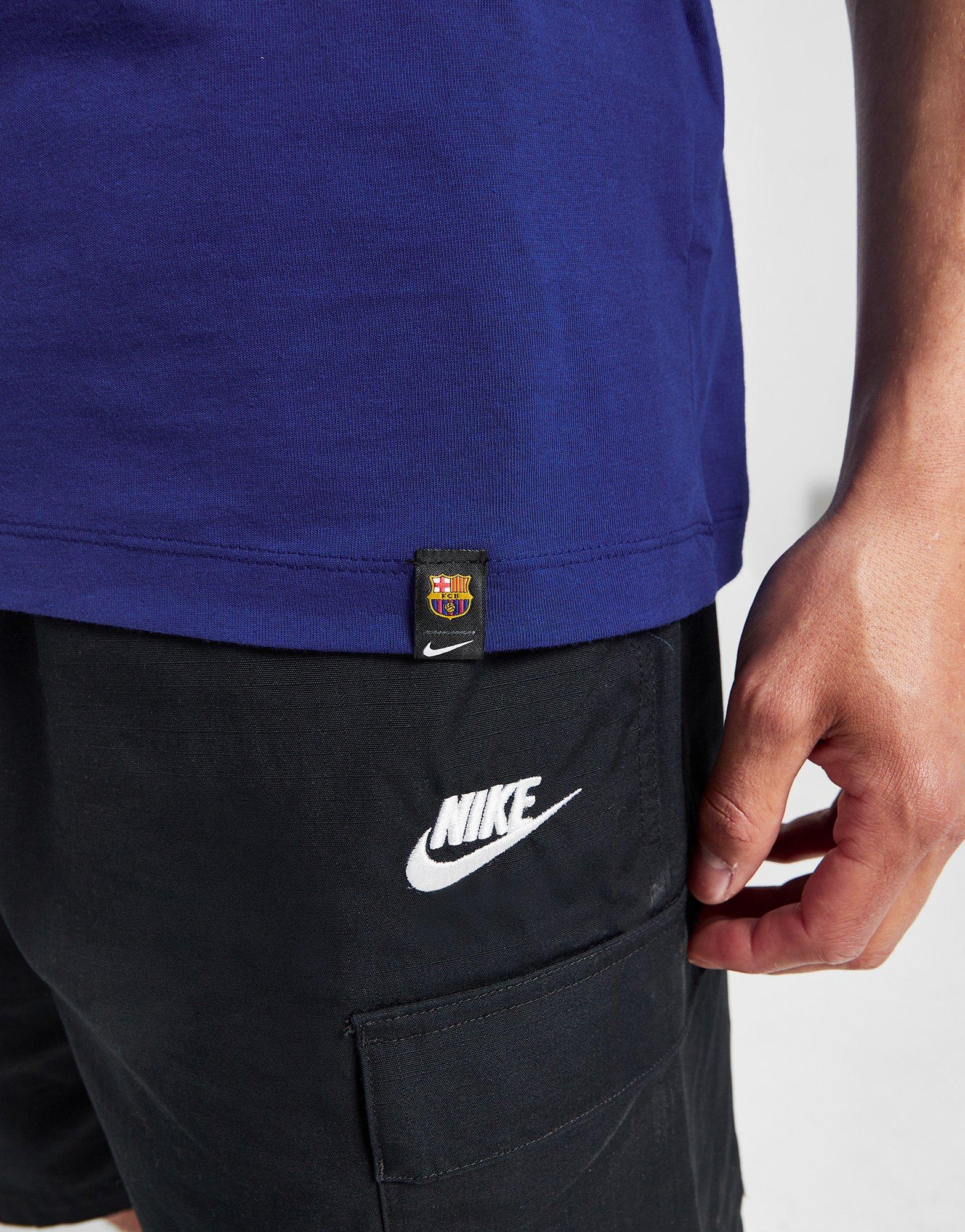 Vyriški marškiniai NIKE MARŠKINĖLIAI FCB M NK SSL FUTURA TEE TEE FD1085-455 Mėlyna