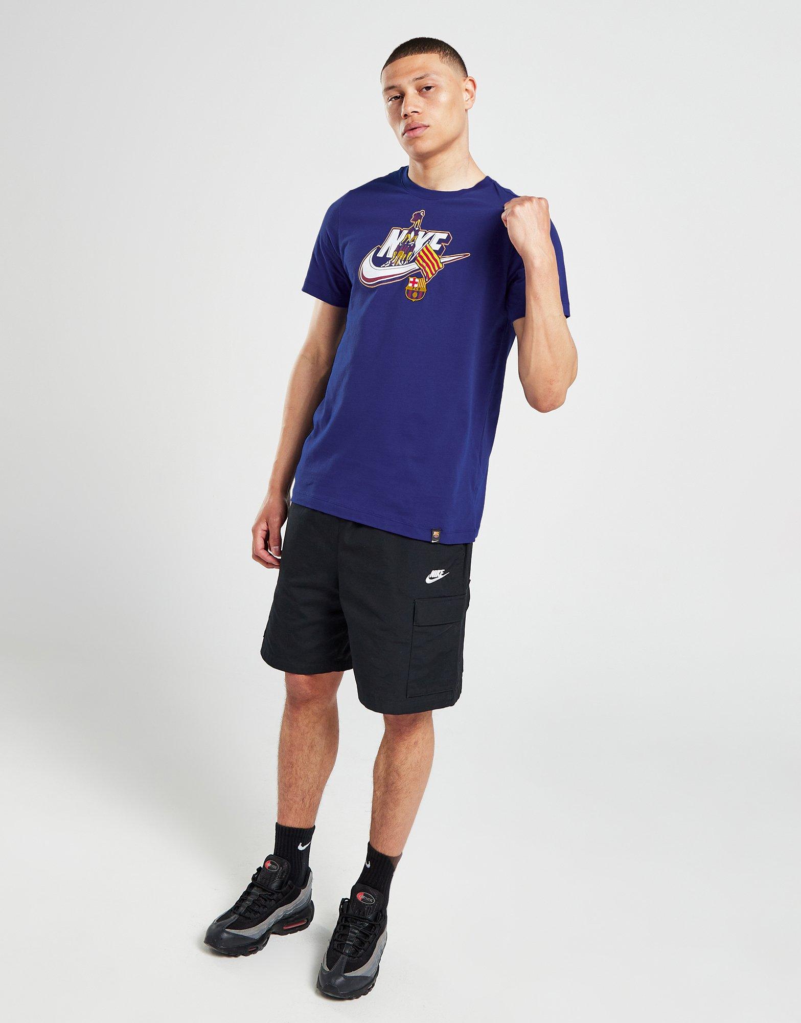 Vyriški marškiniai NIKE MARŠKINĖLIAI FCB M NK SSL FUTURA TEE TEE FD1085-455 Mėlyna